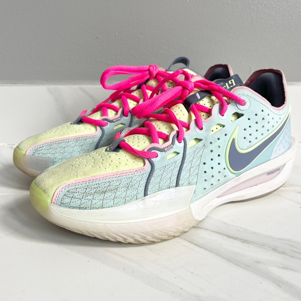 Nike Air Zoom GT Cut 3 Mens 9.5 Glacier Blue Basketball Shoes Sneaker DV2913-401